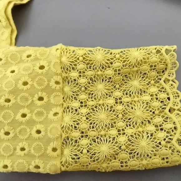 Anthropologie James Coviello Burnham Long Sleeve Eyelet Lace Top - Picture 10 of 10